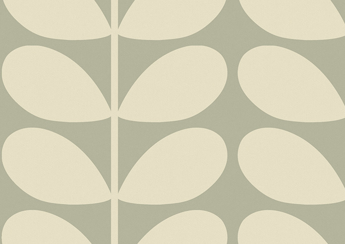 Orla Kiely Jumbo Solid Stem, Pebble - Made to Measure Curtains - Image 8
